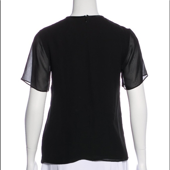 Erdem Black Chiffon Beaded Blouse - Picture 3 of 4